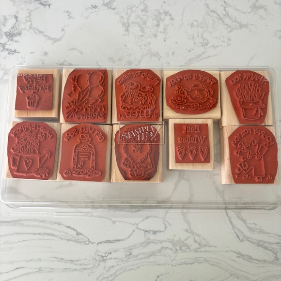 Stampin Up NICE & EASY NOTES Wood Mounted Stamp Set - - Picture 4 of 6